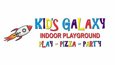 Kid's Galaxy indoor playground. Play, pizza, party.