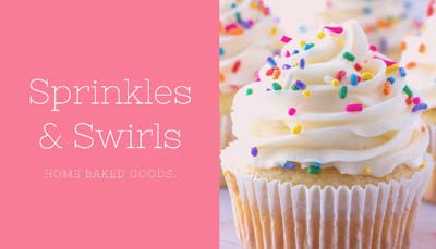 Sprinkles and Swirls, Home baked goods.