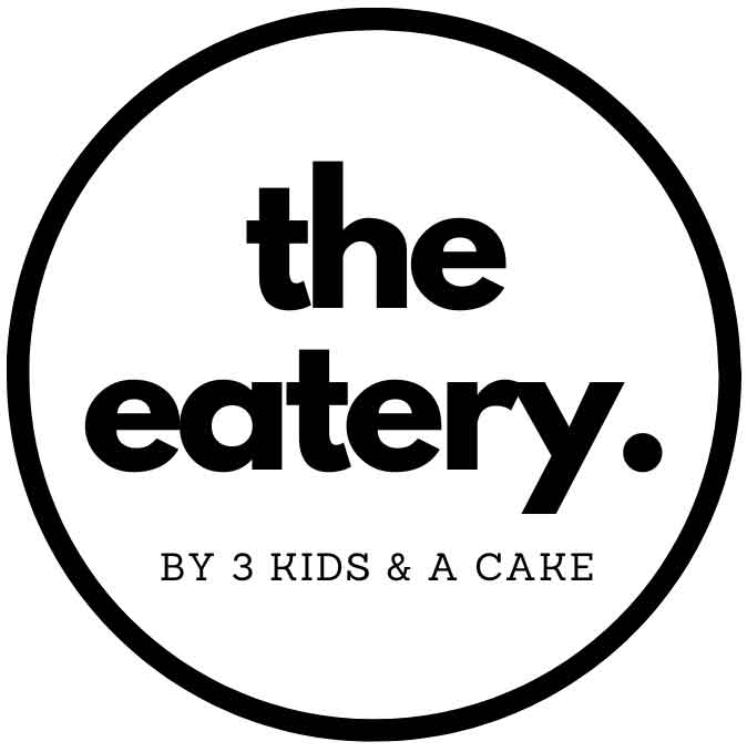 The eatery by 3 kids and a cake.