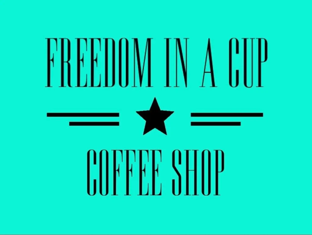 Freedom in a cup logo