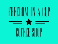 Freedom in a cup logo