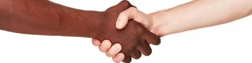 Shaking hands